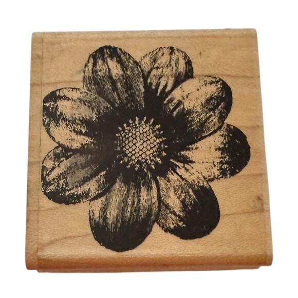 Hampton Art Stamps Diana Kovacs 2281 Small Bloom Flower Rubber Stamp - Picture 1 of 3